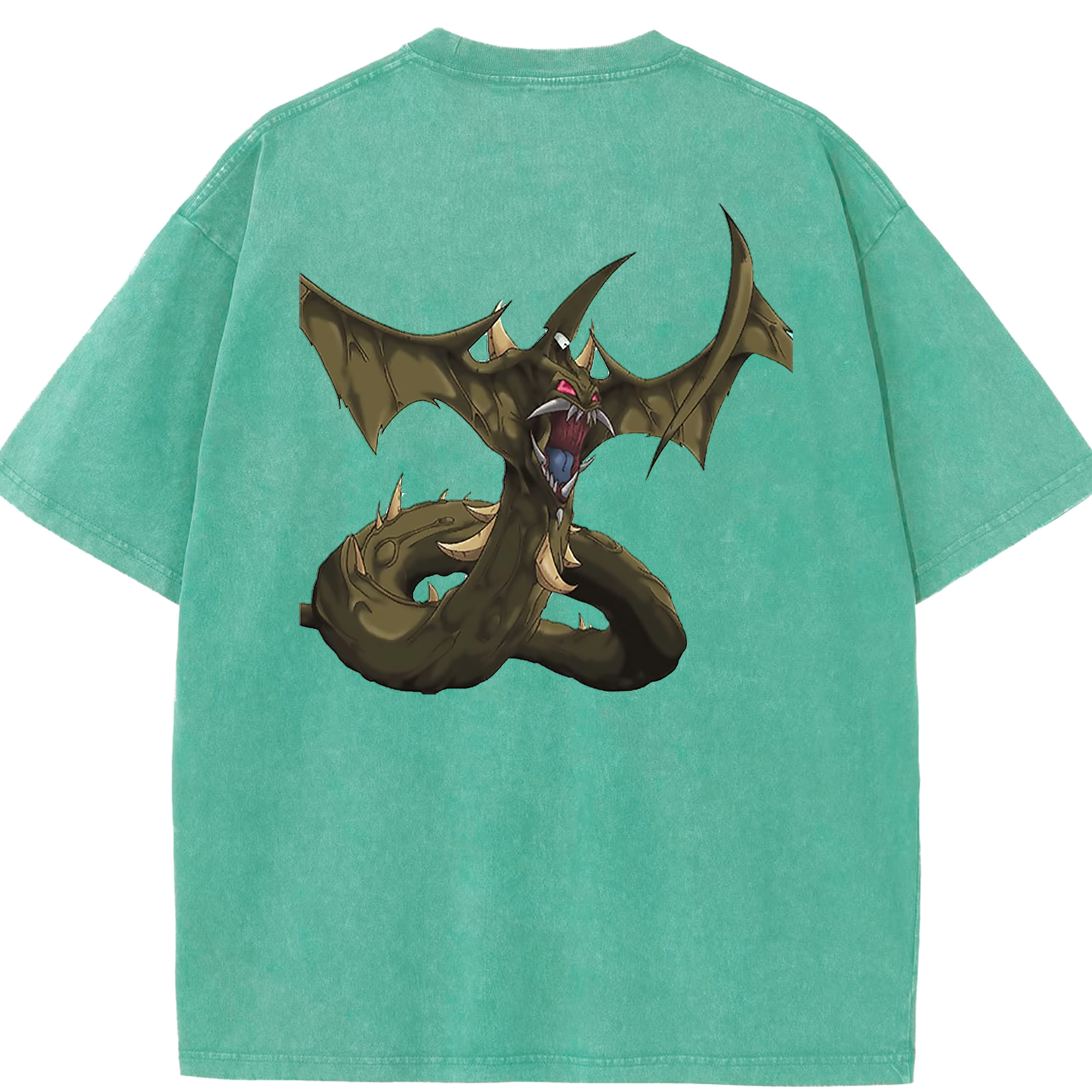 （画像用） 遊☆戯☆王 Yu-Gi-Oh! 綿100% ヴィンテージ風 半袖Tシャツ（背面プリント）